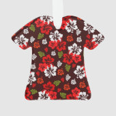 Hawaiian Kerstmis Hibiscus Ornament (achterkant)