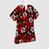 Hawaiian Kerstmis Hibiscus Ornament (voorkant)