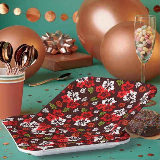 Hawaiian Kerstmis Hibiscus Paper Bord (Multi)