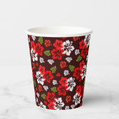 Hawaiian Kerstmis Hibiscus Paper Cup Papieren Bekers (Voorkant)