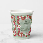 Hawaiian Kerstmis Mele Kalikimaka Paper Cup Papieren Bekers (Achterkant)