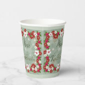 Hawaiian Kerstmis Mele Kalikimaka Paper Cup Papieren Bekers (Rechts)