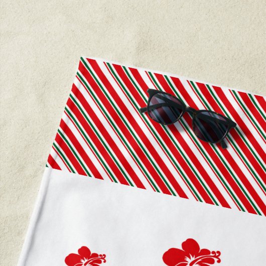 Hawaiian Kerstmis ~ Mele Kalikimaka Strandlaken (In situ)