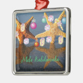 Hawaiian kerstversier metalen ornament (Links)