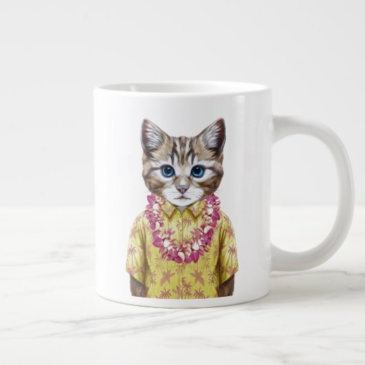 Hawaiian Kitty Cat Grote Koffiekop (Rechts)