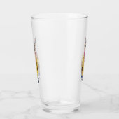 Hawaiian Kitty Cat | Jouw namen toevoegen Glas (Rechts)