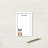 Hawaiian Kitty Cat | Jouw namen toevoegen Post-it® Notes (Op bureau)