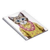 Hawaiian Kitty Cat Notitieboek (Rechterzijde)