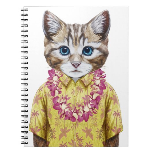 Hawaiian Kitty Cat Notitieboek (Voorkant)