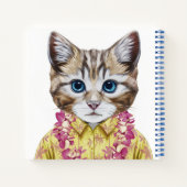 Hawaiian Kitty Cat Notitieboek (Achterkant)