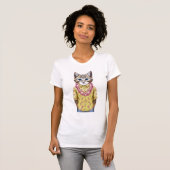 Hawaiian Kitty Cat T-shirt (Voorkant volledig)