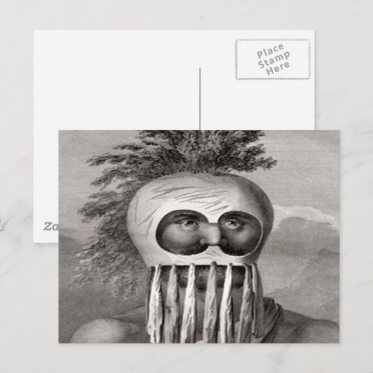 Hawaiian Koa Warrior Briefkaart (Voorkant / Achterkant)