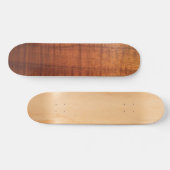 Hawaiian Koa Wood Design Skateboard (Horizontaal)