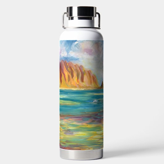 Hawaiian Ko'olau Mountain Majesty Water Bottle Waterfles (Achterkant)