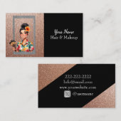 Hawaiian Lady en gouden schoonheid Visitekaartje (Voorkant / Achterkant)