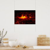 Hawaiian Lava Flow Poster (Keuken)