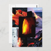 Hawaiian Lava vulcano Briefkaart (Voorkant / Achterkant)