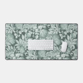 Hawaiian Lehua en Kukui in Seafoam Green Bureaumat (Keyboard & Muis)