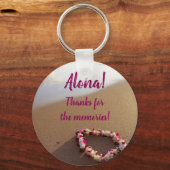 Hawaiian Lei Aloha! Button Sleutelhanger (Voorkant)