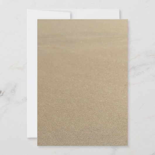 Hawaiian Lei Beach Huwelijksuitnodiging Kaart (Achterkant)