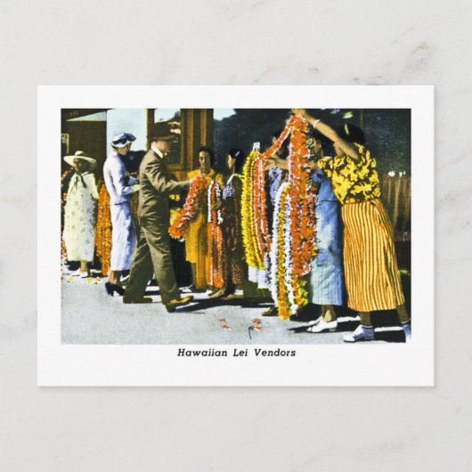 Hawaiian Lei Dealers Briefkaart (Voorkant)