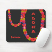 Hawaiian Lei douane mousepad Muismat (Met muis)