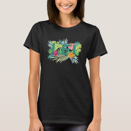 Hawaiian Lei Hawaii Pineapple Tiki T-shirt (Voorkant)