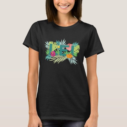 Hawaiian Lei Hawaii Pineapple Tiki T-shirt (Voorkant)