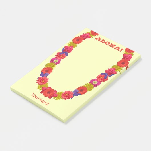 Hawaiian Lei Post-it Notes (Schuin)