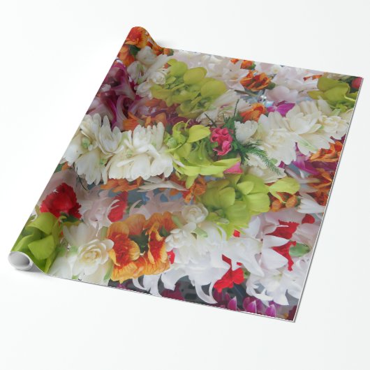Hawaiian Lei Stand Cadeaupapier (Uitgerold)