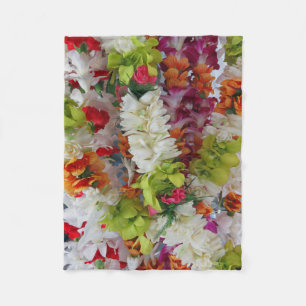 Hawaiian Lei Stand Fleece Deken