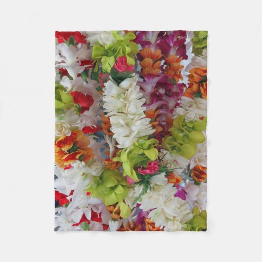 Hawaiian Lei Stand Fleece Deken (Voorkant)