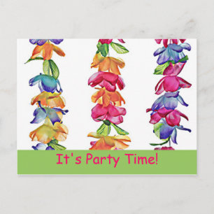 Hawaiian Leis op Briefkaart - PartyTime!