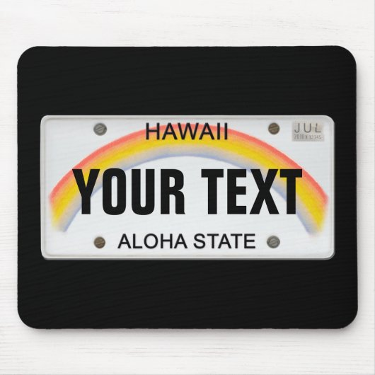 () Hawaiian Licence Bord Muismat (Voorkant)
