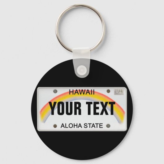 () Hawaiian Licence Bord Sleutelhanger (Voorkant)