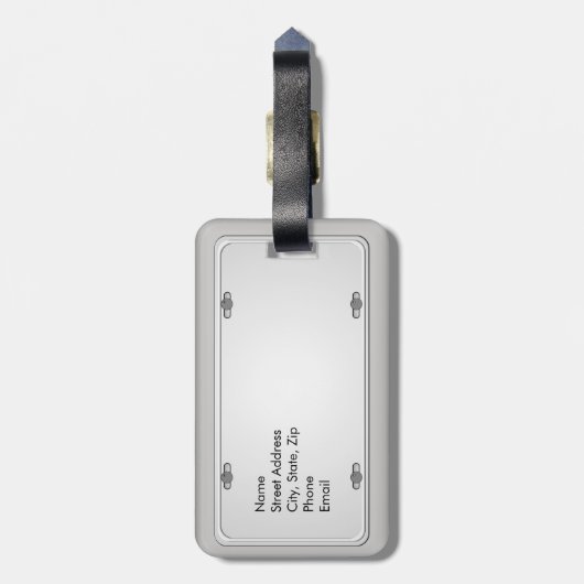 Hawaiian License Bord met jouw naam Bagagelabel (Achterkant verticaal)