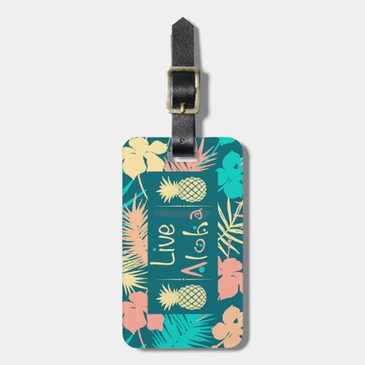 Hawaiian Life Aloha Bagagelabel (Voorkant verticaal)