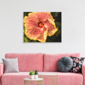 Hawaiian Lila Hibiscus uit Kauai Photography Canvas Afdruk (Insitu (Woonkamer))
