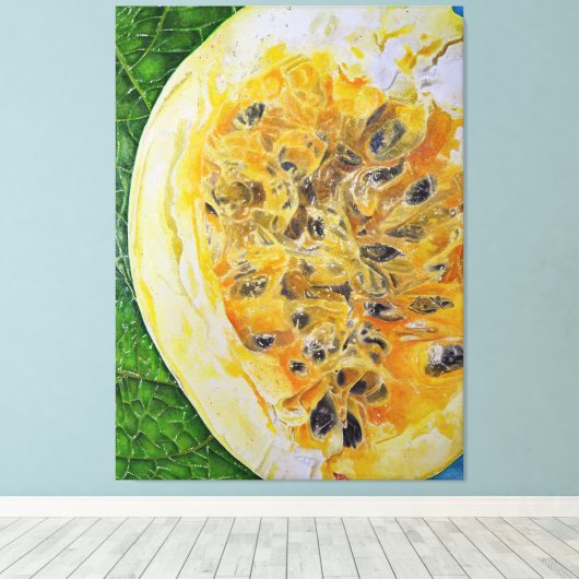 Hawaiian Lilikoi Canvas Afdruk (Insitu (Houten vloer))