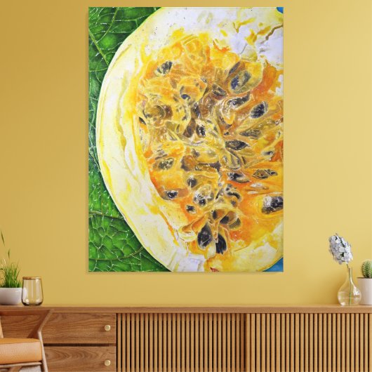 Hawaiian Lilikoi Canvas Afdruk (Insitu (Woonkamer))