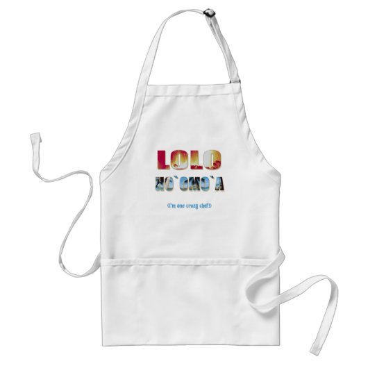 Hawaiian "Lolo Ho'omo'a" Chef's Apron Standaard Schort (Voorkant)