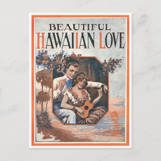 Hawaiian Love Briefkaart (Voorkant)