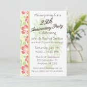 Hawaiian Luau 25e Jubileum Kaart (Staand voorkant)