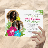 Hawaiian Luau 3 Foto Afstudeerfeest Uitnodiging