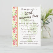 Hawaiian Luau 50ste Jubileum Kaart (Staand voorkant)