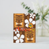 Hawaiian Luau Aankondigingskaart (Staand voorkant)