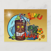 Hawaiian Luau Aankondigingskaart (Voorkant)