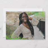 Hawaiian Luau Afstuderen 2 Foto aankondiging (Achterkant)