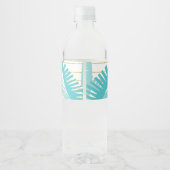 Hawaiian Luau, ananas Waterfles Etiket (Achterkant)