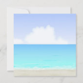 Hawaiian Luau Baby shower Kaart (Achterkant)